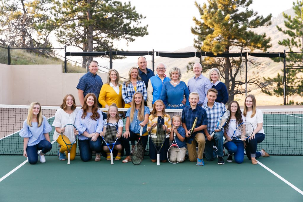 Extended family outdoor portraits